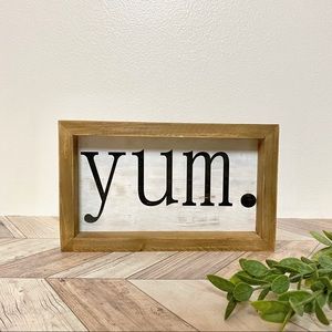 Yum Wooden Sign